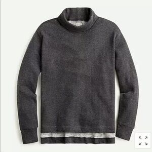 NEW J. Crew Cozy Turtleneck Vintage Fleece Sweatshirt